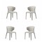 Manhattan Comfort Conrad Woven Tweed Dining Chair in Wheat - Set of 4 2-DC031-WWT - alternate 1